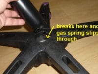 How To Fix A Wobbly Gaming Chair gas lift socket broken